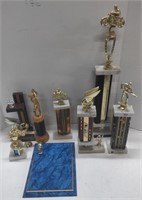 (AP) Lot Of Athletic And Racing Trophies '88-'95