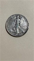 1937 Walking Liberty half dollar