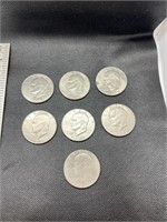 7 Kennedy Half dollars