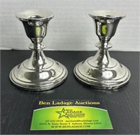 Fisher Sterling Silver Weighted Candle holders