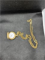Ever Swiss 17 jewel watch and Monet chain