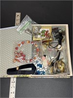 Box of assorted costume jewelry