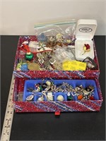 Box of misc costume jewelry