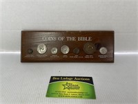 “Coins Of the Bible” display