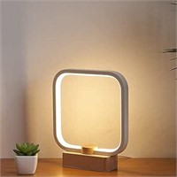 LED Wood Table Lamp, 3-Color Temperature Bedside