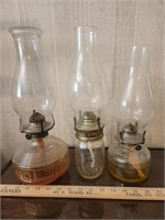 3 oil lamps