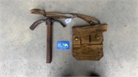 ARMY SPARE PARTS BAG AND TRENCH TOOL MARKED F