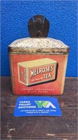 MELROSE TEA AND COFFEE ADVERTISING STRING TIN