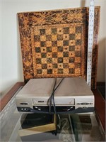Vintage vcr & puzzle board- unknown working