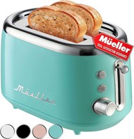 Mueller Retro Toaster 2 Slice with 7 Levels