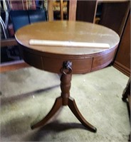 Pedestal Table With Drawer