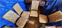 4 Vintage Metal Frame Chairs