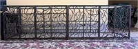 Forged Iron w/ Glass Shelves & Top Cabinet (2)