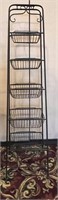 5 Tiered Metal Basket Stand