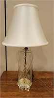 Glass Base Table Lamp By Diane Glass