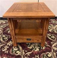 Mission Style Table w/ Drawer by Bassett