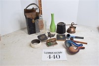 Pipes, Flask, & Cigarette Case