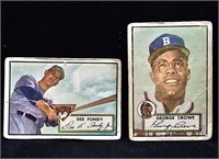 1952 Topps George Crowe #360 and a 1952 Topps Dee