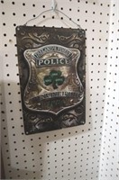 TIN IRISH POLICE SIGN