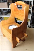 Childs Pine Potty Chair