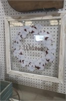 PAINTED WELCOME WINDOW SIGN