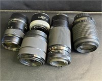 Group of 5 camera lenses