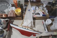 WOOD & PLASTIC SAIL BOAT