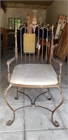 Antique wrought iron chair