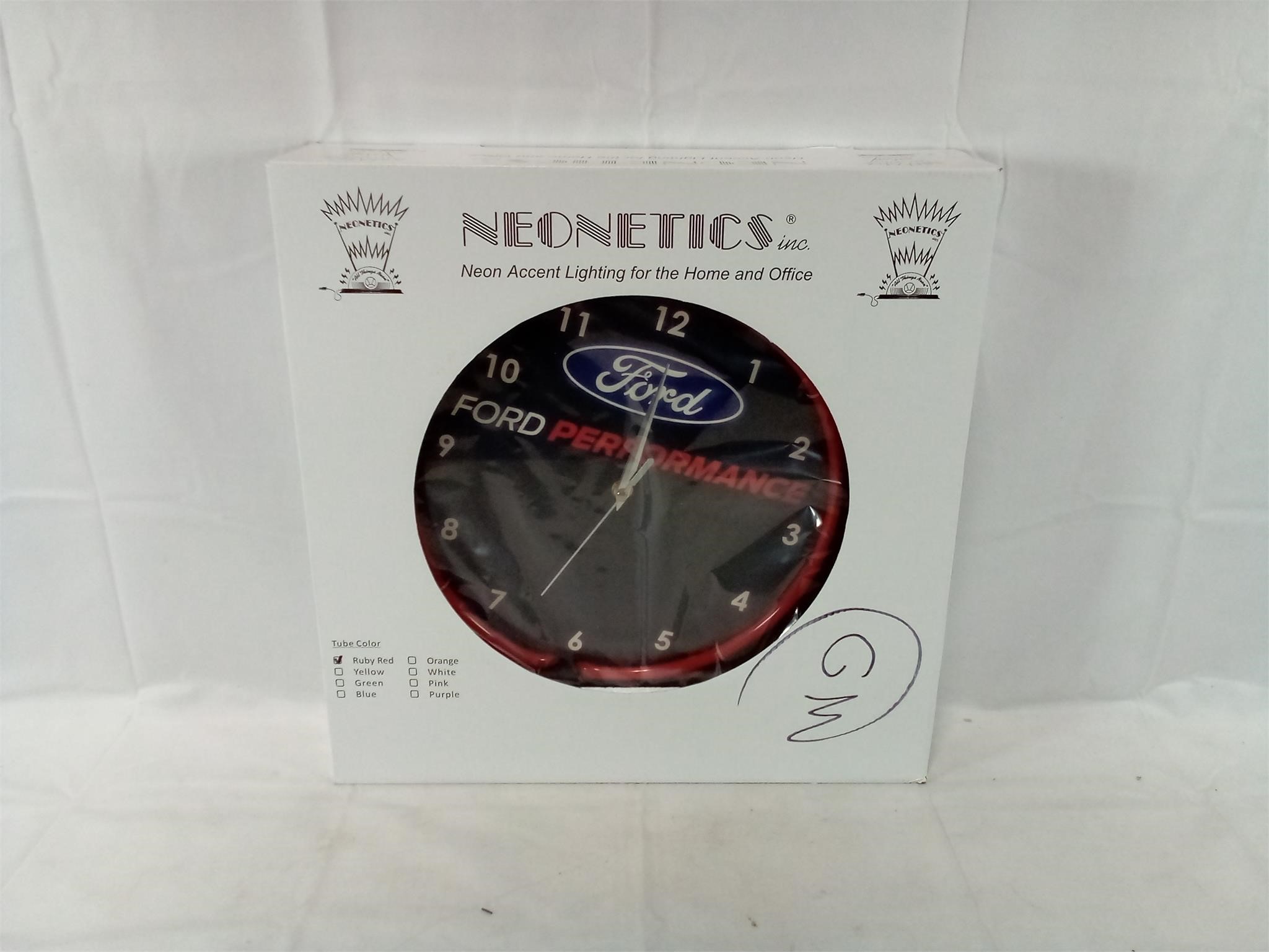 Neonetics Ford Performance Wall Clock, Ruby Red