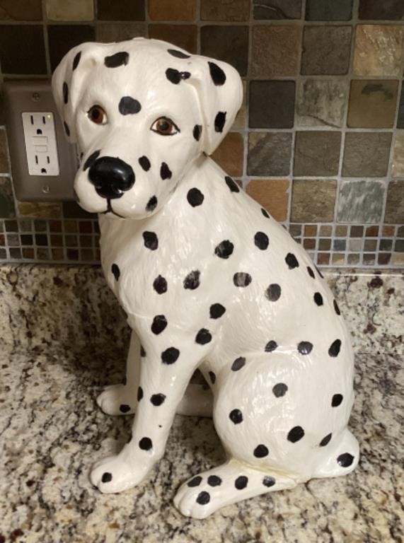 Ceramic dalmatian dog bank
