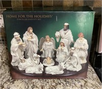 Porcelain nativity set
