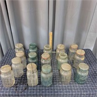 K3 16Pc Mason Canning jars Atlas Foster Qts