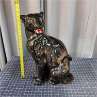 Q2 Ceramic Black Panther 22 Inches tall