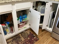 Contents of lower kitchen cabinets