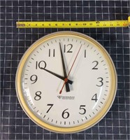 S3 Edwards Clock 13 Inch Glass