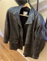 Leather jacket with zip-out liner Size L