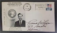 Mayor Richard Lugar Signed Envelope- Indianapolis