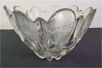 Large Frosted Glass Bowl