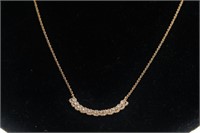 18kt gold custom diamond necklace