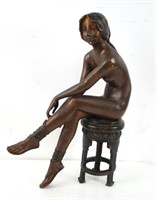C. J. R. Colinet (French, 1880-1950) Bronze Nude