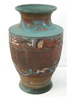 Chinese Bronze and Cloisonne Vase or censer