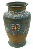 Chinese Bronze and Cloisonne Censer