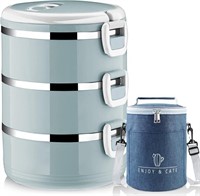 Lunch Box, 3-Tier Stackable Stainless