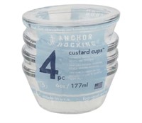 6 oz / 177 ml 4pc. (New) Perfect for baking,