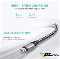 TPLTECH PS4 Controller Charging Cable,
