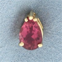 Morganite Pendant in 14k Yellow Gold