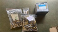 Approximately 270 rounds of primed 223 Brass