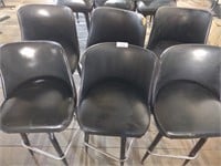 6 swiveling bar stools used condition bid x 6