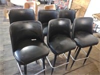 6 swiveling bar stools used condition bid x 6