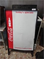 Metal double sided Coca Cola A frame dry erase